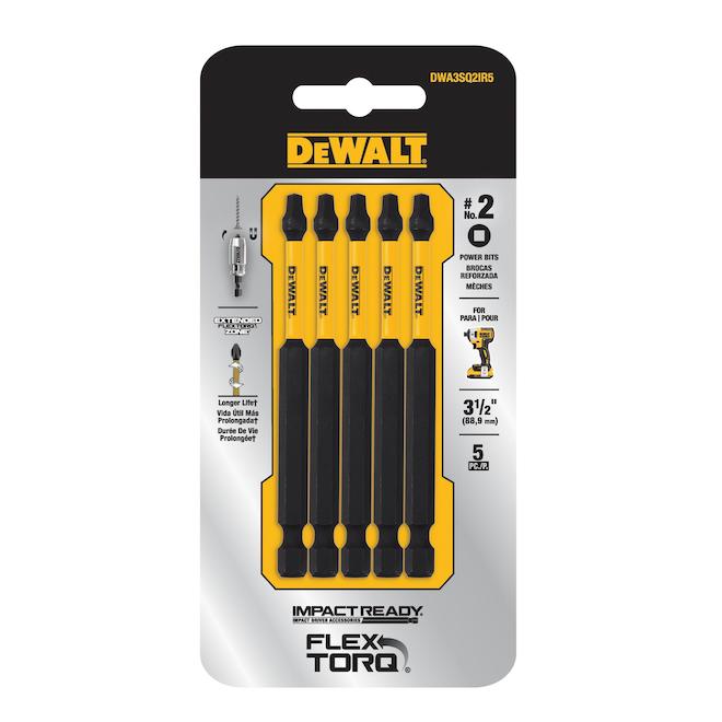 DeWalt MAX FIT Embouts de Vissage PH2 x 5" (12.7cm) - Pack de 5 | Phillips #2 Impact Ready