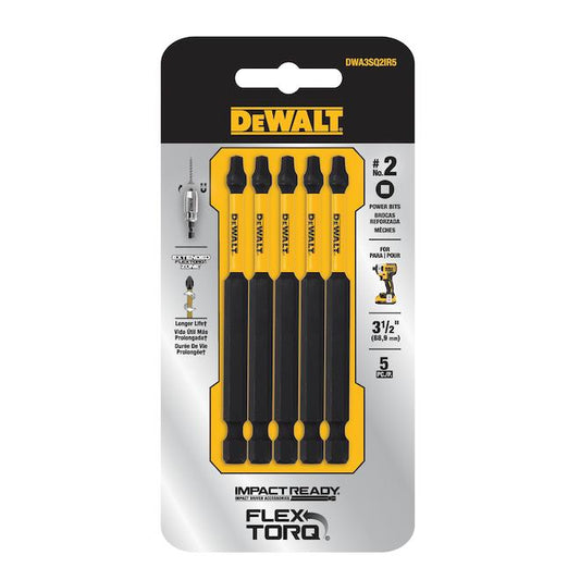 DeWalt MAX FIT Embouts de Vissage PH2 x 5" (12.7cm) - Pack de 5 | Phillips #2 Impact Ready