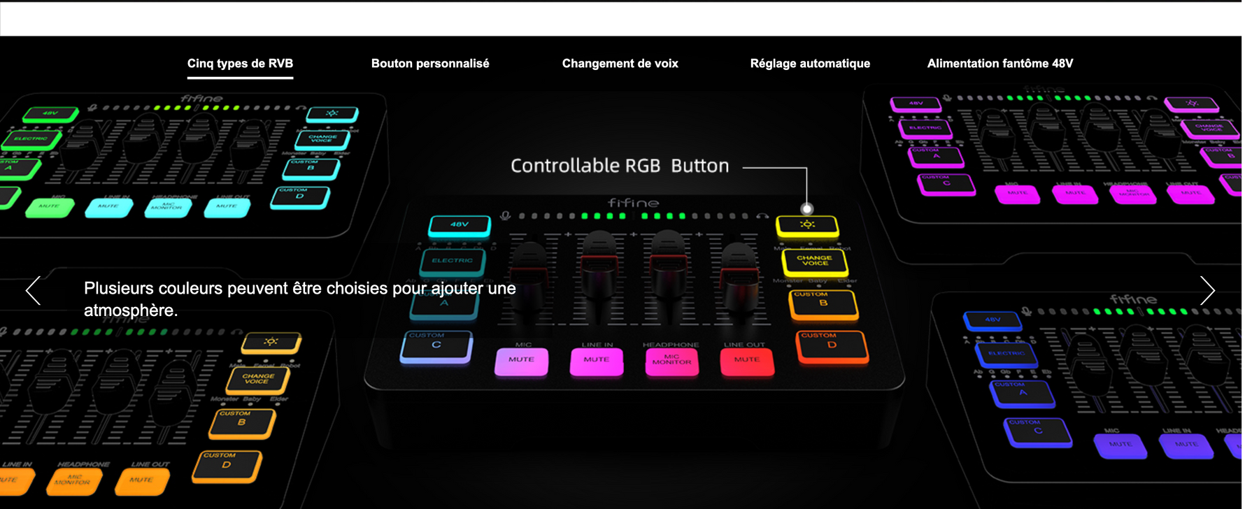 FIFINE – Table de mixage audio