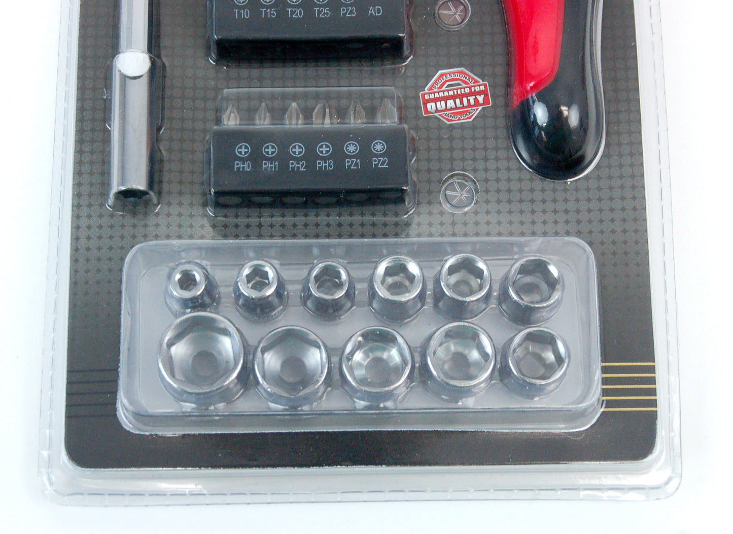 Jeu de Tournevis 37 Pièces – Kit Embouts & Douilles avec Poignée Ergonomique, Coffret Outils Complet
