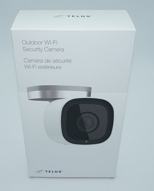 Caméra de Sécurité Wi-Fi Extérieure Telus | Surveillance HD Sans Fil | Sécurité Domestique