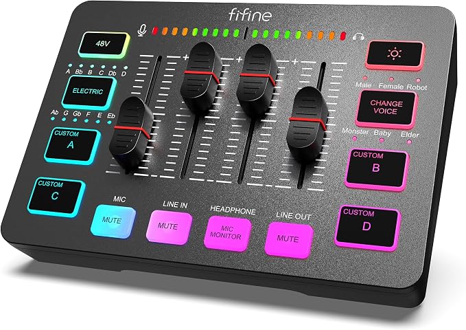 FIFINE – Table de mixage audio